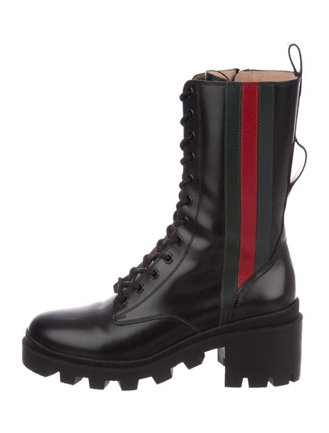 gucci trip combat boots